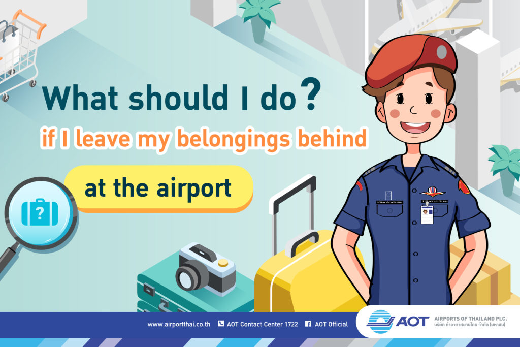 What should I do? if I leave my belongings behind at the airport